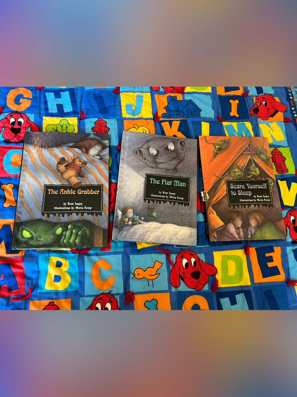 Three Scary Stories Kids Hardcover Set - Orange, Gray, Green Covers